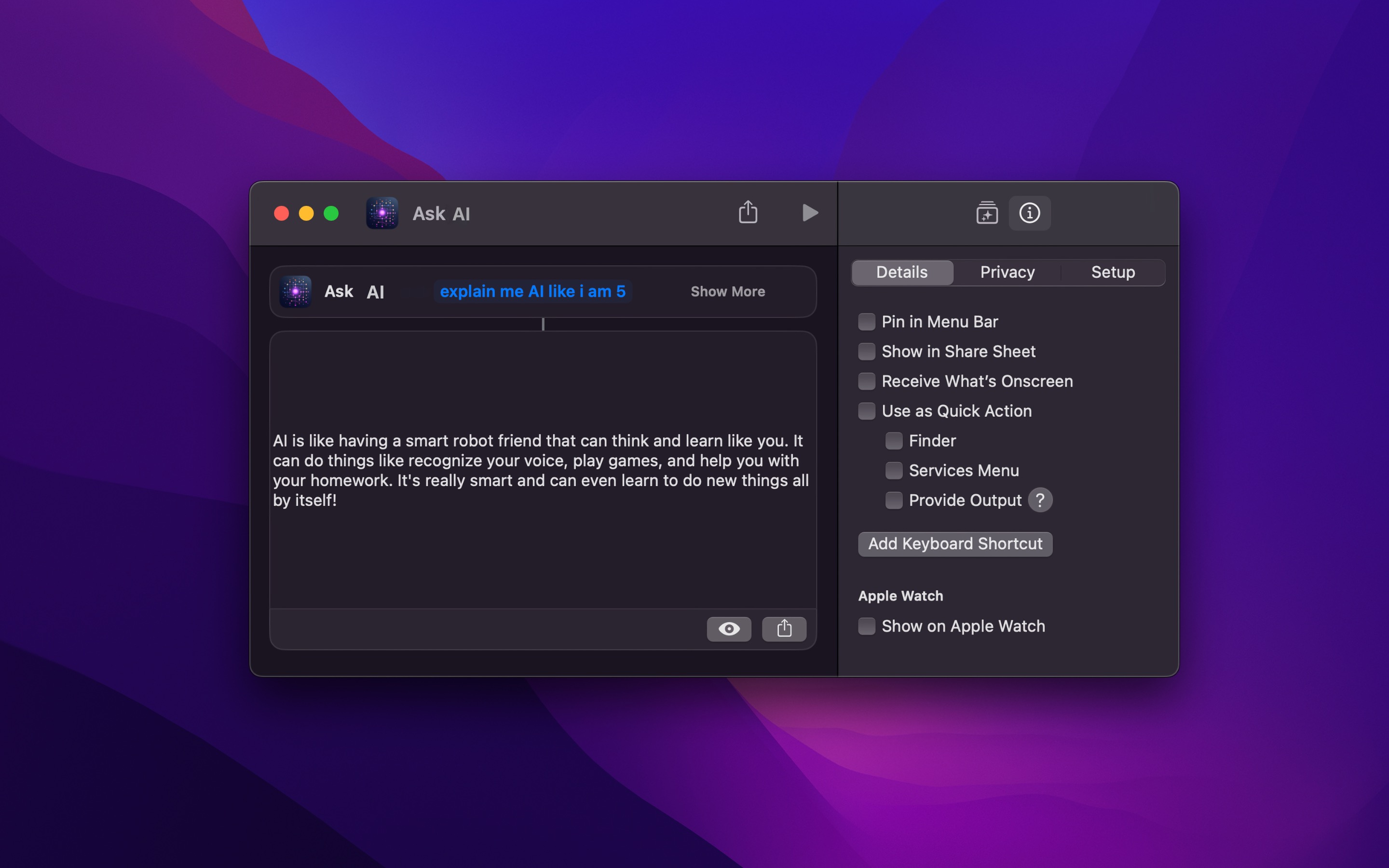 App screenshot