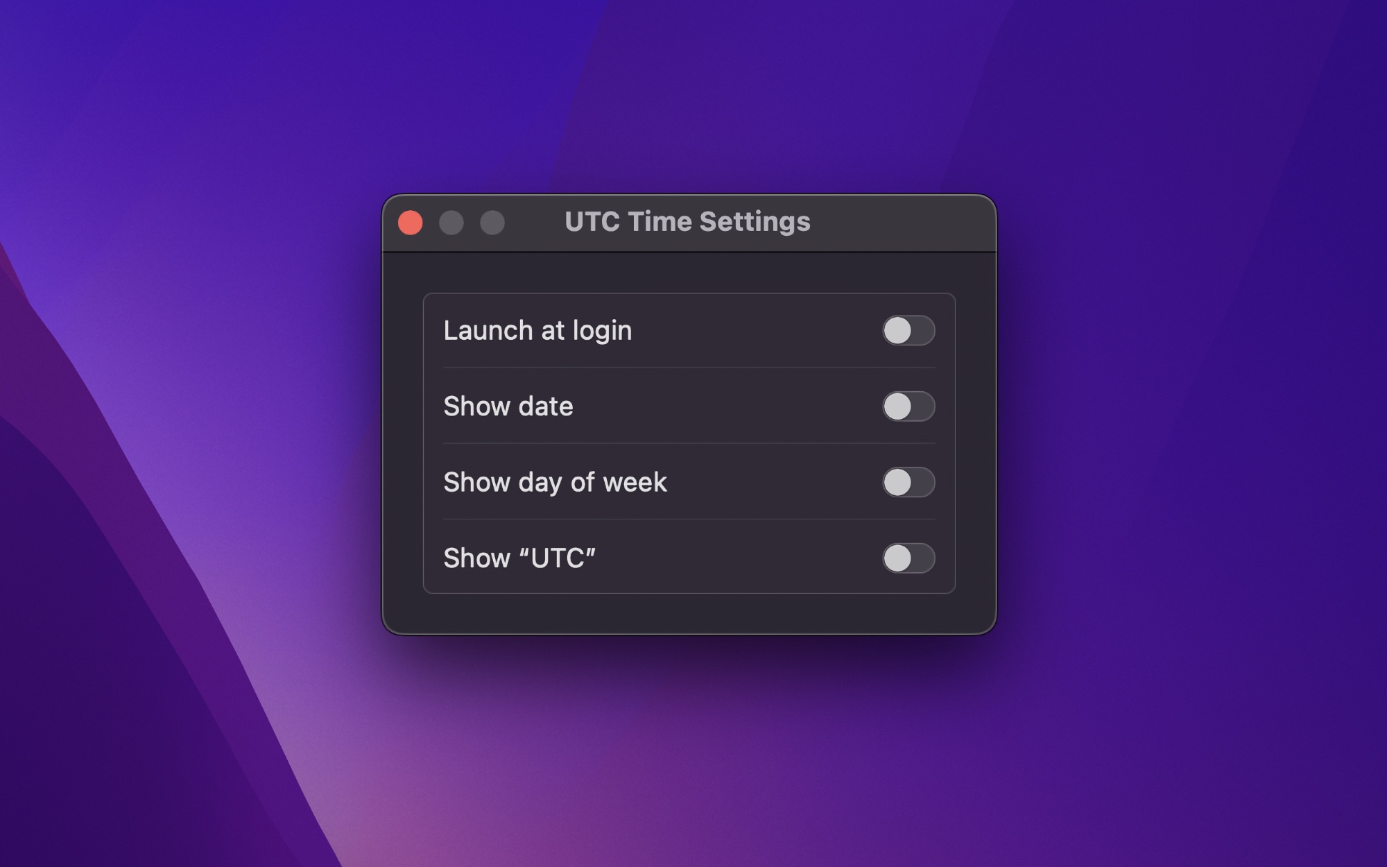 App screenshot