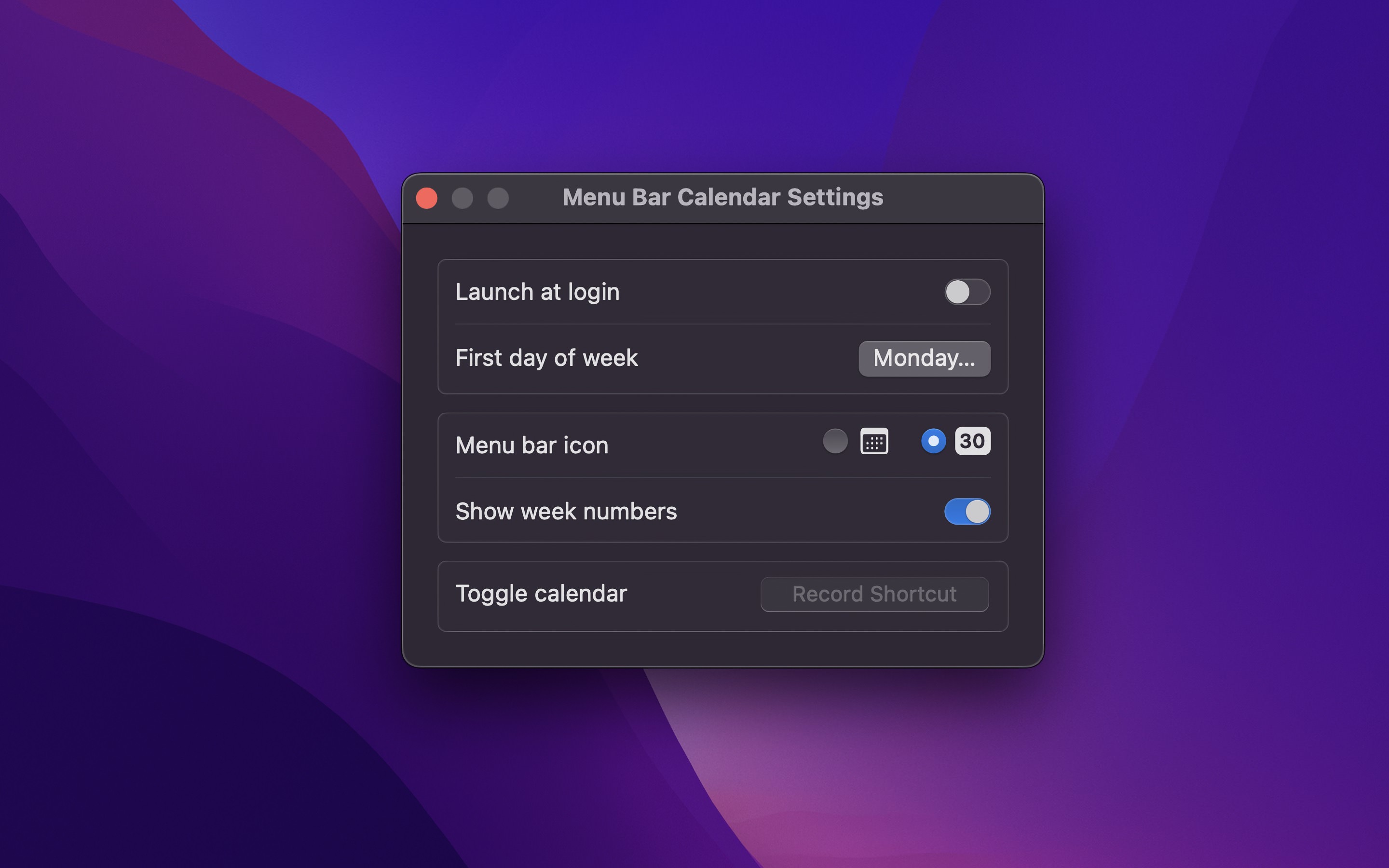 App screenshot